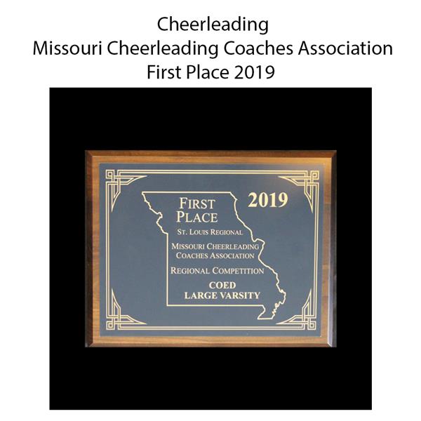 2019 1st place cheerleading coaches Association 